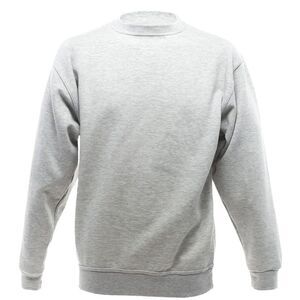UCC 50/50 Mens Heavyweight Plain Set-In Sweatshirt / Heather Grey